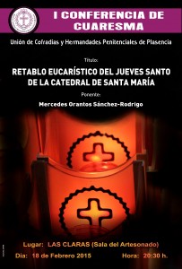 UNIÓN DE COFRADÍAS - CARTEL CONFERENCIA CUARESMA
