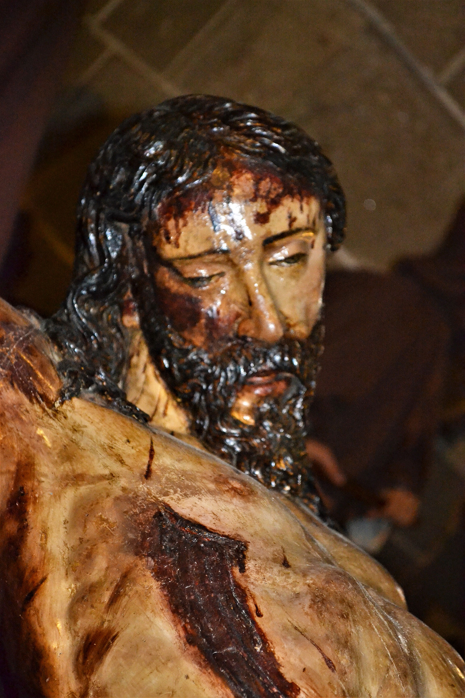 Detalle del Santísimo Cristo de la Buena Muerte